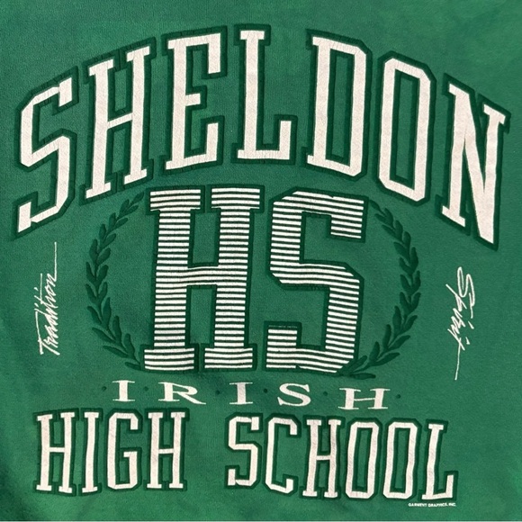90s Sheldon Irish High School Sweatshirt - Picture 3 of 5